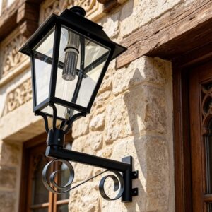 Farol LED Colonial para Pared – Aplique Clásico de Exterior para Fachadas y Muros